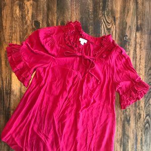Odille Red Blouse